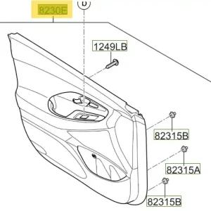 Boczki drzwi przednich Hyundai I30 (2020-2026) 82307G4010TEV - Kupuj bezpiecznie