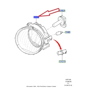 Halogen prawy przód Ford S MAX/GALAXY CA1 2006-2015 1763704 | Kup online