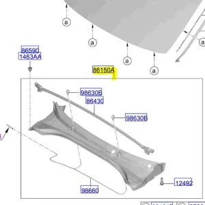 Ekstra rabat | Podszybie plastikowe Kia Ceed ProCeed 2021 86150J7050