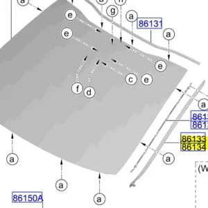 Uszczelka prawa szyby czołowej Kia Ceed ProCeed 2021 86132J7000 | Klienci polecają