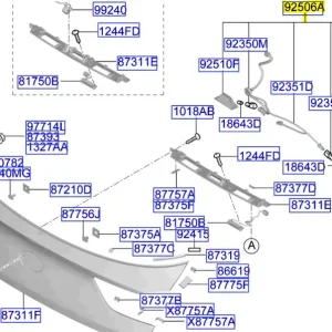 Oświetlenie tablicy rejestracyjnej tył Kia Ceed Hybrid 2020 92501J7300 - Hit sprzedażowy