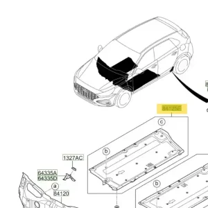 Właśnie dodano - Osłona podłogi prawa strona Hyundai I30 (2017-2024) 84145G4120