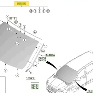 Superoferta - Szyba czołowa Hyundai Santa Fe (2018) 86111S1220