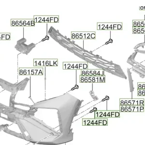 Duży rabat | Kierownica powietrza lewa Hyundai Tucson (2024) 86541N7SA0CA