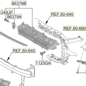 Sprawdzony produkt - Wspornik zderzaka przedniego prawa strona Hyundai I20 / Bayon (2021-2024) 86552Q0AA0