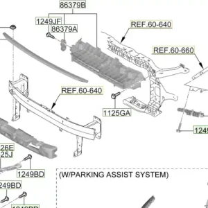 Wzmocnienie zderzaka przedniego Hyundai I20 / Bayon (2021-2024) 86570Q0AA0 | Popularny produkt