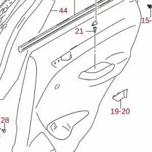 Najlepsza cena | TRIM REAR DOOR APK416 83730-54P00-5PK