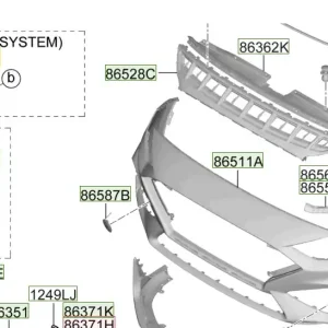 Ostatnie dni | Uchwyt czujnika parkowania prawy Hyundai I30 (2020) 86583G4500
