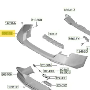 Pokrywa zderzaka tylnego Hyundai Santa Fe (2020) 86611S1500 - Dobra cena