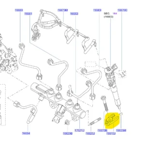 KORPUS WTRYSKIWACZA NISSAN MICRA 2016-2022 1661000Q0B - Jeszcze taniej