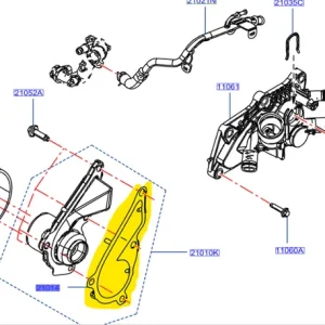 USZCZELKA POMPY WODY NISSAN MICRA 2016-2022 2101400Q0C | Dobra cena