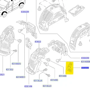 Produkt polecany - Ochraniacz końcowy lewa strona Nissan Primastar 2002 6381500QAA