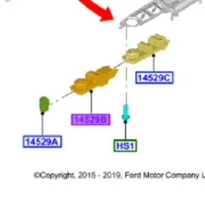 Zostało tylko kilka sztuk | Przełącznik przednie zamykanie Ford Focus 2014-19 - wyprzedaż 1690870