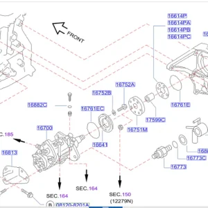 Tylko kilka sztuk | USZCZELNIACZ O-RING POMPY PALIWA NISSAN PRIMERA 2002-2007 16781AD210