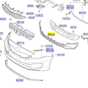 Zamów online - Kratka dolna zderzaka Kia Ceed 2012 86560A2000