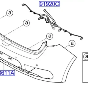 Czujnik parkowania zderzaka tylnego Kia Ceed 2012 95720A20009S | Produkt wysokiej jakości