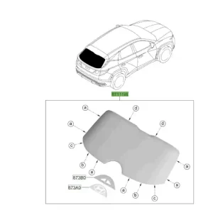 Wygodne zakupy | Szyba tylna Hyundai Tucson (2022) 87110N7010