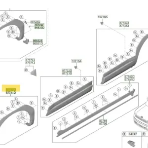 Kup dziś | Listwa błotnika prawa Hyundai Santa Fe (2024) 87712P6050