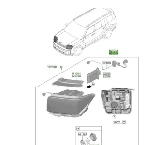 Skorzystaj teraz - Lampa przednia prawa Hyundai Santa Fe (2024) 92102P6100