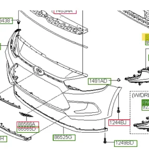 Dobra cena | Lampa przednia przeciwmgielna lewa Hyundai I20 (2015) 92201C8100