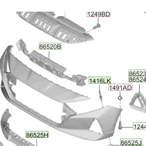 Lampa led prawa strona Hyundai I20 / Bayon (2021) 92208Q0000 - Nowy produkt