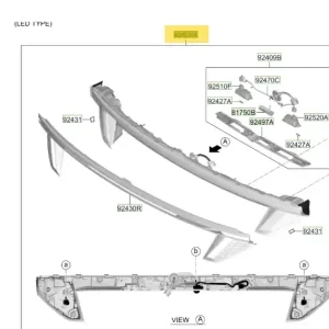 Zestaw tylnej lampy środkowej Hyundai Tucson (2022) 92403N7020 | Produkt ceniony przez klientów