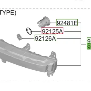 Lampa tylna zespolona wewnętrzna prawa Hyundai Santa Fe (2024) 92404P6000 | Nowość w sklepie