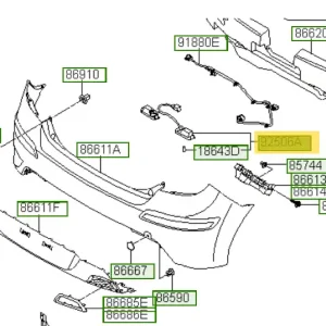 Lampka oświetlenia tablicy rejestracyjnej Hyundai I30 (2007-2009) 925012L000 - Klienci polecają