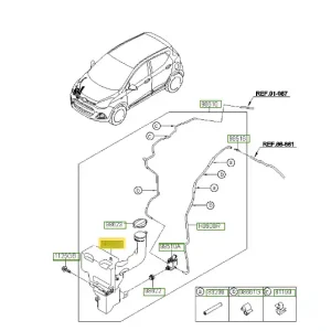 Nowość w asortymencie - Zbiornik spryskiwacza Hyundai I10 (2014-2017) 98620B9010