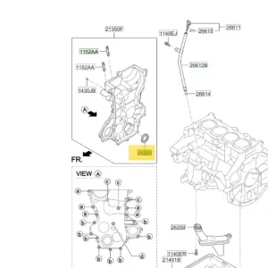 Prosto od producenta - Uszczelniacz olejowy Hyundai I20 / Bayon (2021-2024) 2142103002