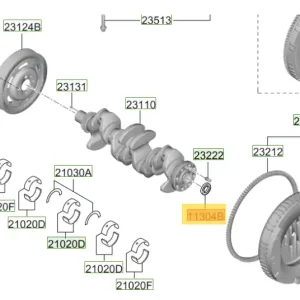 Łożysko koła dwumasowego Hyundai I30 / Kona / Tucson 231332A900 | Produkt polecany