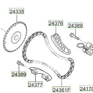 Napinacz łańcucha rozrządu Hyundai I20 / I30 243702A700 | Cena specjalna