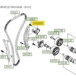 Hit sprzedaży | Napinacz łańcucha rozrządu Hyundai I10 (2014-2017) 2441004001