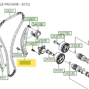 Ramie napinacza Hyundai I10 (2011-2017) 2442004000 | Ulubieniec klientów
