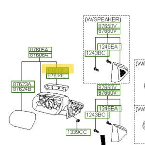 Wyjątkowa oferta - Kierunkowskaz Lewy Lusterka Hyundai Santa Fe 876133J000