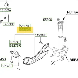Wahacz Tylny Prawy Hyundai I30 (2012-2016) 55280A6200 - Hit sprzedażowy