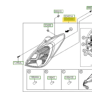 Świetna oferta | Lampa Tylna Prawa Hyundai I20 924024P500