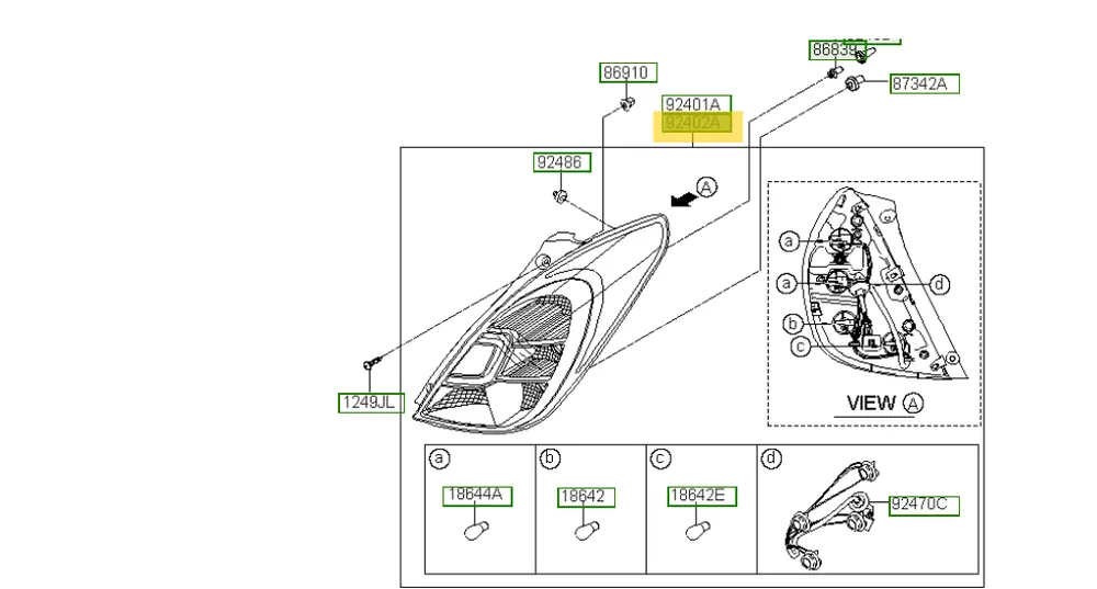 Świetna oferta | Lampa Tylna Prawa Hyundai I20 924024P500