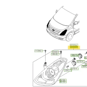 Sprawdzony produkt | Lampa przednia prawa Hyundai 921024H010