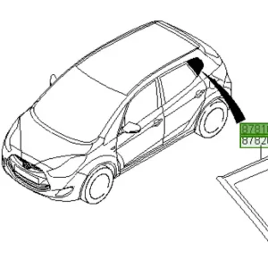 Obniżka - Szyba Boczna Tylna Lewa Hyundai IX20 (2011-2016) 878101P000