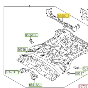Poprzeczka Tylna Podłogi Hyundai IX35 / Tucson (2010-2014) 655902S000 | Od ręki