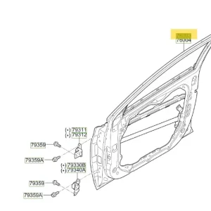 Niska cena - Drzwi Przednie Lewe Hyundai I30 (2017-) 76003G4000