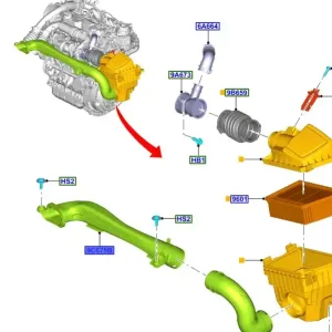 Supercena - Rura filtra powietrza Ford Transit Courier 2014 2280866
