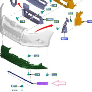 Listwa zderzaka przedniego Ford Focus MK3 2011-2015 - wyprzedaż 1705936 | Najwyższa jakość