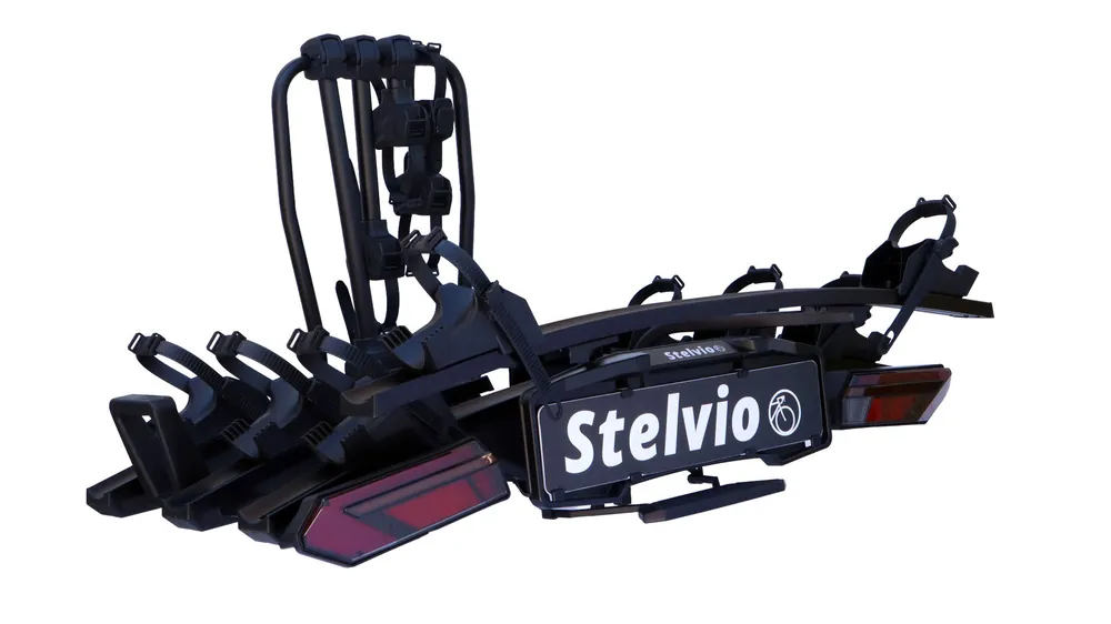 Zestaw Stelvio 3 - składany bagażnik na hak na 4 rowery - Cena obniżona