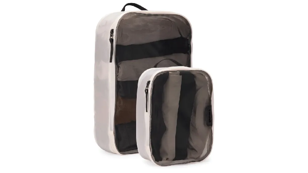 Hit sprzedażowy | Thule zestaw 2 organizerów podróżnych mały + średni Packing Cube Set - White
