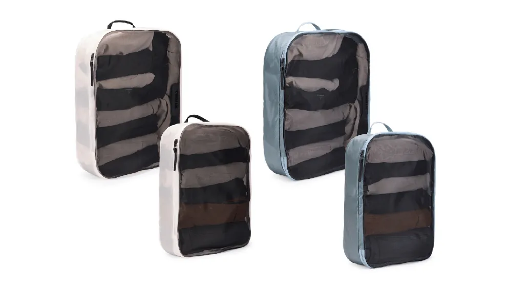 Kupuj bezpiecznie | Thule zestaw 4 organizerów Packing Cube Family Set - Pond Gray/White