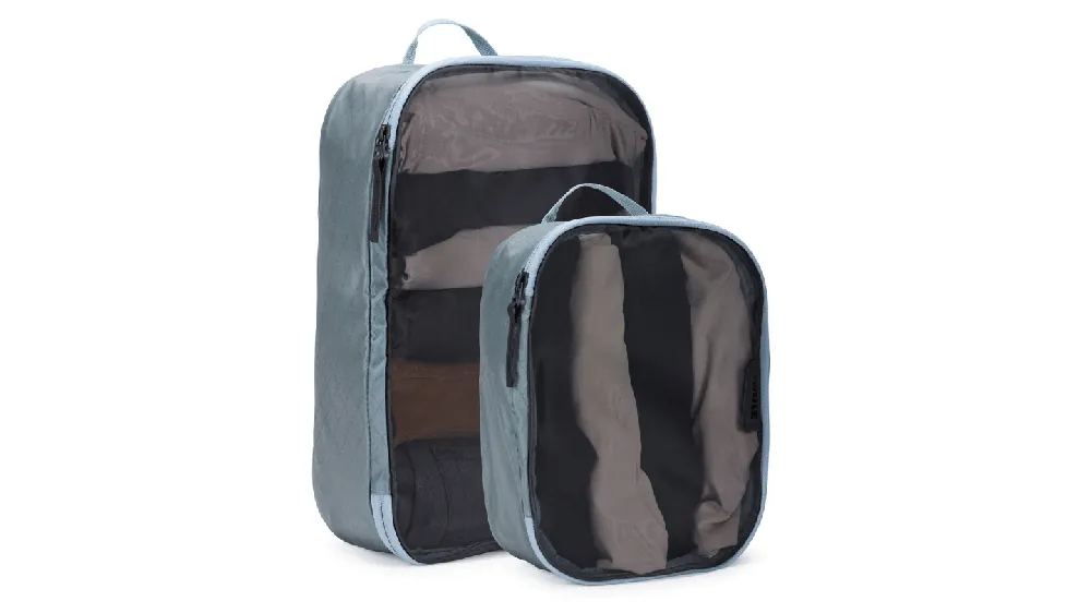 Nowość w asortymencie - Thule zestaw 2 organizerów podróżnych mały + średni Packing Cube Set - Pond Gray