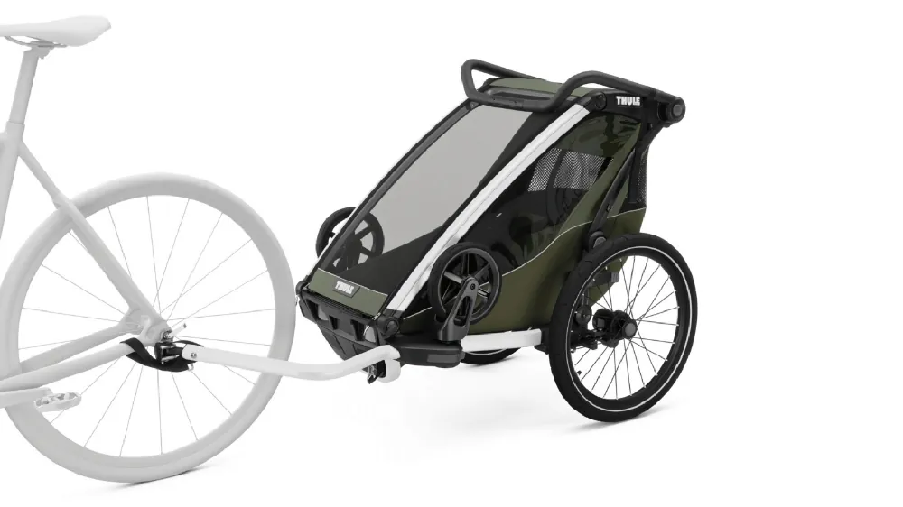 Zniżka | Thule Chariot Lite pojedyncza przyczepka rowerowa vintage green