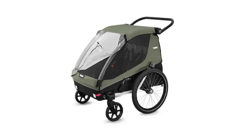 Super okazja - Thule Courier Vintage Green przyczepka rowerowa